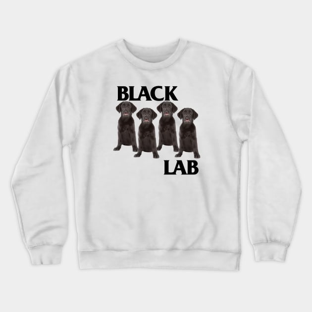 Black Lab Crewneck Sweatshirt by dann